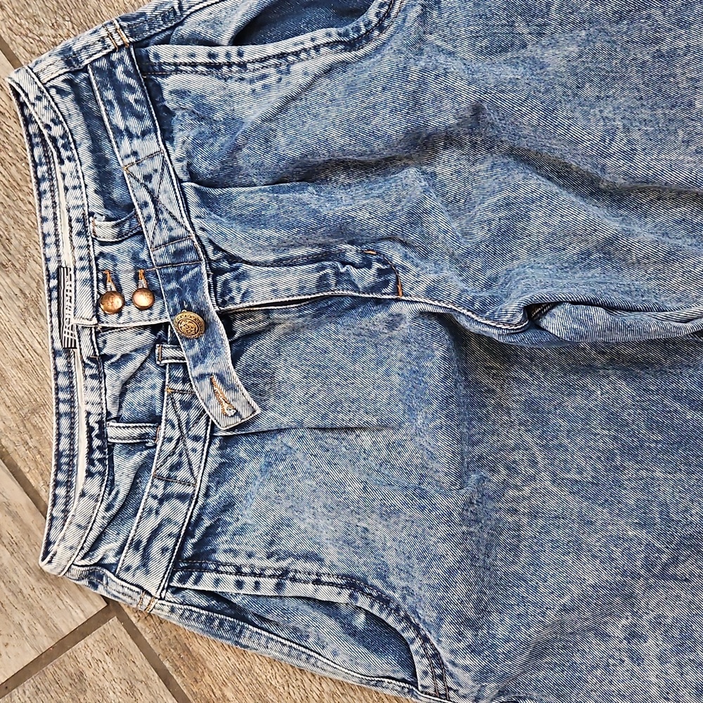 Vintage 1980s Acid Wash Jeans Size 5/6 - Picture 3 of 6